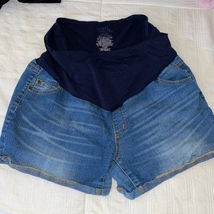 Time and Tru Maternity Denim Shorts